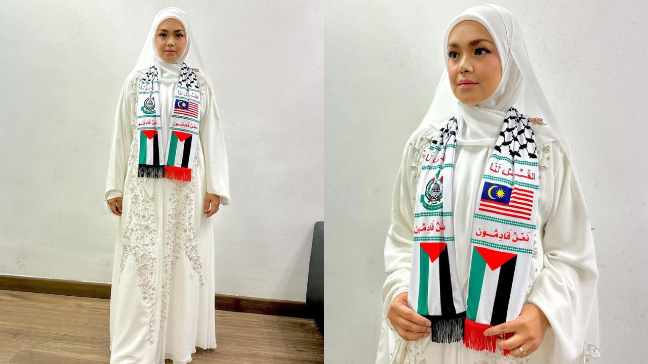 Nyatakan Pendirian Sokong Palestin, Siti Nurhaliza Gayakan Jubah AbayaLubnaa